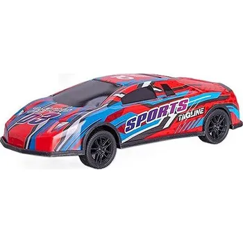 autíčko Mikrotrading Auto závodní 12,5 cm, kov, zpětný chod, na baterie, světlo, zvuk