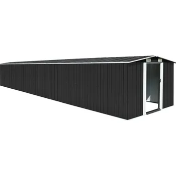 Zahradní domek vidaXL Marketos Zahradní domek antracitový 257 x 779 x 181 cm pozinkovaná ocel
