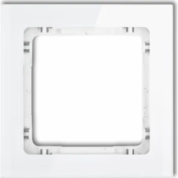 vypínač Karlik Univerzální rámeček s efektem DECO skla, bílá (0-0-DRS-1)