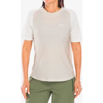 Cyklistické oblečení Dámské cyklistické triko POC Motion Air S/S Jersey - okenite off white