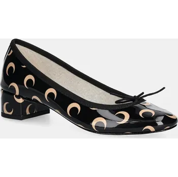 Dámské baleríny Kožené baleríny Marine Serre Camille Moon Printed Leather MS x Repetto, 41, černá, 99X