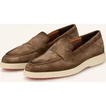 Santoni Pánské Mokasíny Revolve, hnědá / oranžová, 42,5