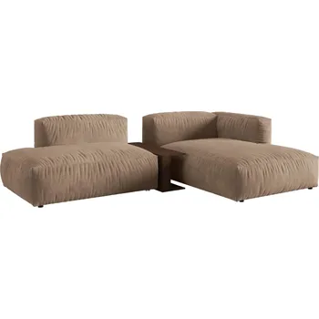 Pohovka Micadoni Sametová rohová pohovka Martina 285 cm, pravá