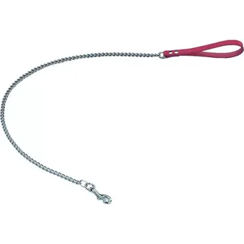 Vodítko pro psa Nobby Classic řetízkové vodítko 110cm / 12mm červená