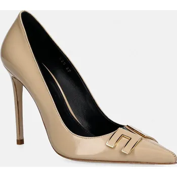 Dámské lodičky Kožené lodičky Elisabetta Franchi SA14B61E2.470 béžová 80X, EUR 41