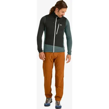 Pánská móda Vesta Ortovox Fleece Grid Vest - dark arctic grey