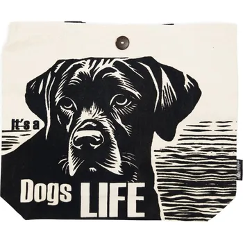 Plážová taška Látková taška Dog’s Life, 43 × 37 × 10 cm