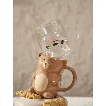 Sinsay - Skleněný hrnek s dvojitým dnem - clear - 430GX-CLR - 430GX-CLR-ONE