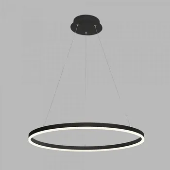 LED2 Stmívatelný LED lustr CIRCLE P-Z CRI90 černá 600mm Varianta: Ø 600 x 33 x 2500 mm, 42 W, 3000 K, černá, TRIAC