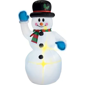 Vánoční dekorace Nafukovací sněhulák svítící 150 cm