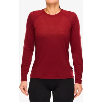 Dámská mikina Dámská funkční mikina Helly Hansen Durawool Crew LS - mars red