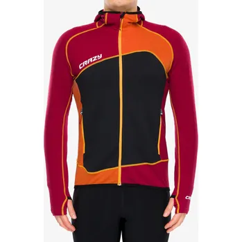 Pánská mikina Rozepínací mikina Crazy Pull Resolution - brick/black