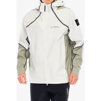 Pánská větrovka Bunda do deště adidas TERREX Nat Geo CLIMAPROOF Rain Jacket - alumina/silver pebble