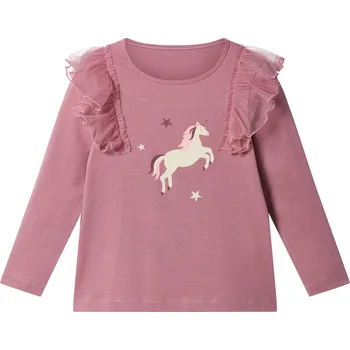 lupilu® Dětské triko s dlouhými rukávy (lila fialová, 98/104)