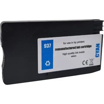 VybavKancl HP 937 - kompatibilní inkoustová kazeta 4S6W2NE cyan, s novým čipem