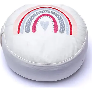 Meditační polštář Duha, bílý