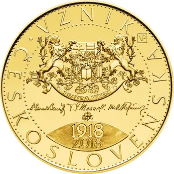 ČNB Zlatá mince 10000 Kč Vznik Československa | 2018 | Proof | 31,107 g