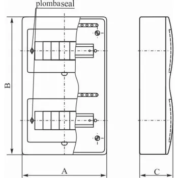 Rozvaděč Elektro-Plast Modulární rozváděč 2x12 přisazený IP40 RN-24/B Wave N+PE (7,15)
