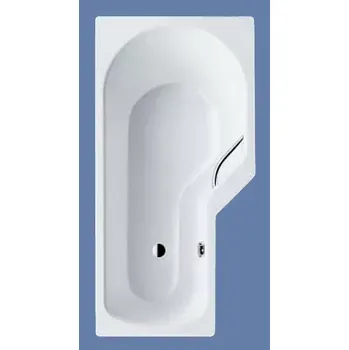 Sprchová vanička vana Kaldewei Minilux Star 160/80 model 843 s otvory pro madla k vaničce 851, smaltovaná ocel, bílá