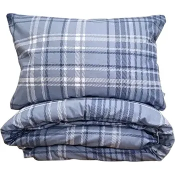 Povlečení Povlečení Kostka flanel 240x220, 80x80 cm II.jakost (Flanelové povlečení)