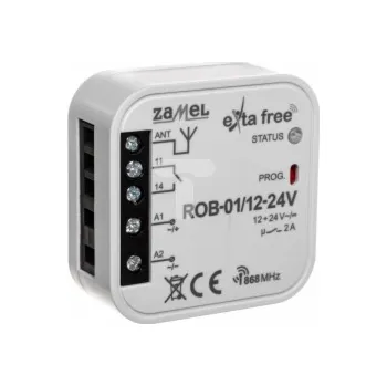 Pohon brány Radiogantový přijímač Zamel ROB-01/12 - 24 V