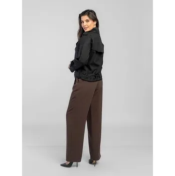 Dámský kabát Salme Trenčkot Ada Černá Regular Fit 38