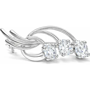 Brož Stříbrná brož kytička Eleonora