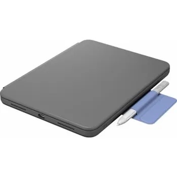 Příslušenství pro tablet Logitech Rugged Folio - Klávesnice a pouzdro - Apple Smart connector - QWERTZ - švýcarská - grafit - pro Apple 10.9-inch iPad (10. generace); iPad A16 Wi-Fi, A16 Wi-Fi + Cellular