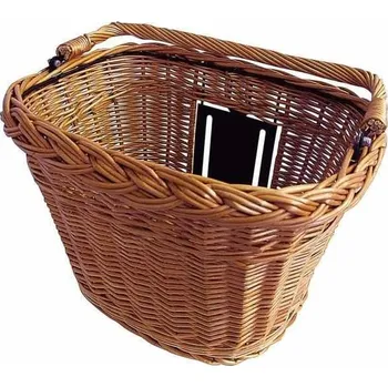 brašna na kolo Basil přední koš Basimply Wicker (natur)
