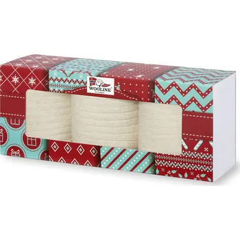 Dámské ponožky Wooline Dárkové balení - 3 páry ponožek Merino Natural Wool 7 dámské Velikost ponožek: EUR 35-38