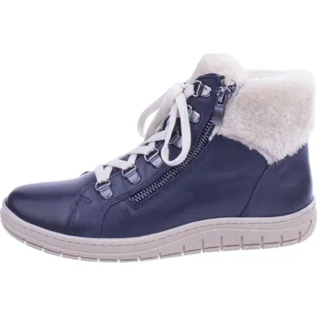 Dámská zimní obuv EFFE TRE SHOES Boty EFFE TRE 404 modré dámské kožené kotníkové Velikost: 42