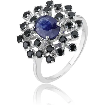 Prsten Jan Kos jewellery Stříbrný prsten se safírem MHT-4787/S1155