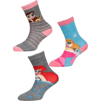 3PACK dětské ponožky Disney Princess vícebarevné (38291/pink) 27/30 Možnost vrácení zboží ZDARMA do 120 dnů!