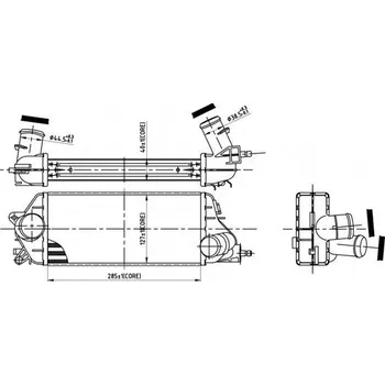 Chladič motoru Chladič turba HART 612 551