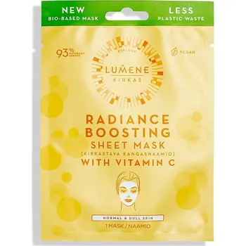 Pleťová maska LUMENE Basic Cleansing Kirkas Radiance Boosting Sheet Mask 1ks