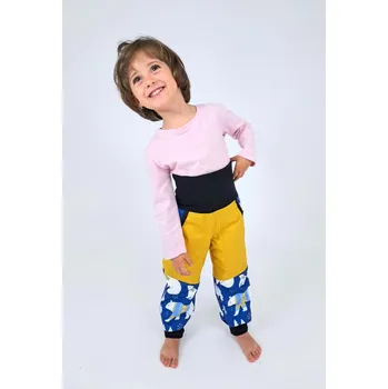 Chlapecké kalhoty Kocour Mourek Kalhoty baby softshellové s beránkem Lední medvědi ve svetru Velikost 74