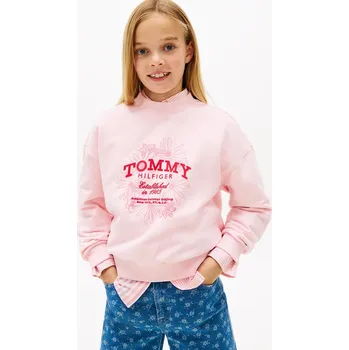 Chlapecká mikina Dětská mikina Tommy Hilfiger KG0KG08992.128.176.PPY2 růžová 30X, vel. 164