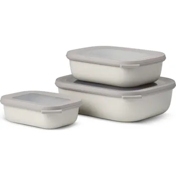 Dóza na potraviny Box na potraviny CIRQULA RECT L, sada 3 ks, severská bílá, plast, Mepal - doprava zdarma od 2999 Kč