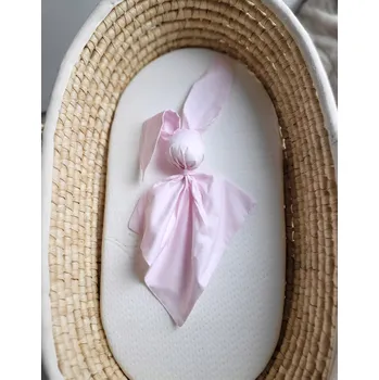 Dětská deka Měkká plyšová deka králíček z bavlny - růžová My Sweet Baby