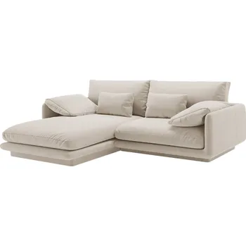 Pohovka Micadoni Sametová rohová pohovka Torino 220 cm, levá