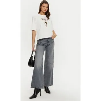 Pánská móda Guess T-Shirt V4YI06 I3Z14 Écru Boxy Fit XXS