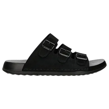 Pánská obuv Černé Pánské Pantofle Se Třemi Přezkami Wojas 3203321 46