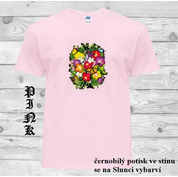 Dívčí tričko detske-bavlnene_tricko_uv_potisk_Ibisek Barva: Pink - růžová, velikost: 140