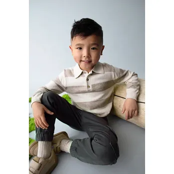 Dívčí oblečení Dětský svetr s příměsí vlny Mayoral 4122.5G.Mini.9BYA hnědá 84X, vel. 116