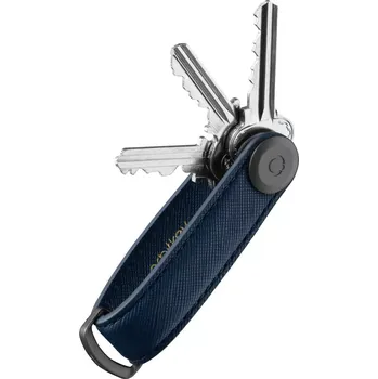 Módní doplněk Orbitkey 2.0 Saffiano Leather - Liquorice Black - Oxford Navy