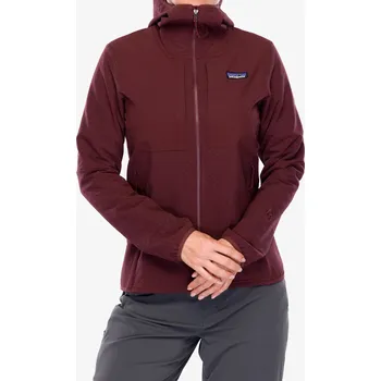 Dámská softshellová bunda Softshellová bunda dámská Patagonia R2 CrossStrata Hoody - dark ruby