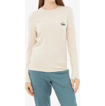 Dámské tričko Dámské triko s dlouhým rukávem Viking Escalante Bamboo - beige