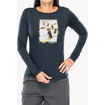 Dámské tričko Dámské tričko s dlouhým rukávem Super.natural Dachshund Party LS - blueberry/various