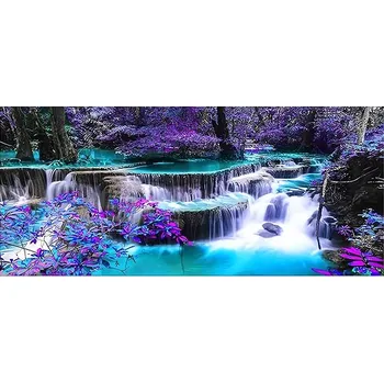 Diamantové malování Foxter 3115 Diamantové malování 5D, 50 × 100 cm, Vodopády