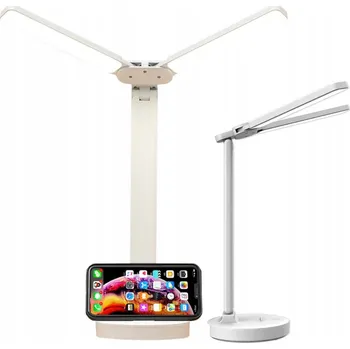 Lampička Stolní lampička Alogy Dvojitá LED lampa bílá s výkonem až 7 W